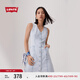 Levi's李維斯25春夏新款女士時(shí)尚休閑修身顯瘦淺色ins牛仔連衣裙 淺藍色 M