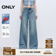 ONLY2025秋季新款時尚百搭寬松中腰老爹褲長褲牛仔褲女|125132067 J33 復(fù)古350牛仔洗水 M M標準褲長
