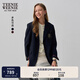 Teenie Weenie小熊西裝外套女2025年春季新款復古氣質(zhì)學(xué)院風(fēng)徽章西裝外套 藏青色 S 160