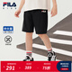 FILA【涼感】斐樂兒童童裝短褲2025年秋季新款男大童透氣五分褲 RD寶藍-NV 170