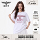 BOY LONDON【玫瑰誓約】春夏情侶款簡約潮牌休閑短袖T恤N01900 白色 S