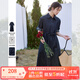 梵希蔓深藍色翻領(lǐng)牛仔連衣裙女2025春季新款系帶收腰顯瘦通勤長(cháng)裙 A0361 深藍色 XL