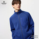 優(yōu)衣庫男裝針織搖粒絨拉鏈茄克/長(cháng)袖外套廓系夾克25秋冬479863 65 寶藍色 L /175/100A