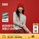 森馬（Semir）針織開衫女氣質(zhì)短款大氣紅色毛衣2025年春新款圓領(lǐng)舒適純色針織衫 中花灰00510 L /165/88A