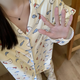 JIOESC睡衣女生春秋季長(zhǎng)袖褲2025新款可愛(ài)卡通學(xué)生可外穿家居服兩件套裝 kitty貓小魚(yú) 米白 L 【100-120斤】