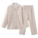 MUJI COM無(wú)印良品【商場(chǎng)同款】睡衣雙層紗布棉衣女長(cháng)袖春秋夏薄款男 奶茶色/女款 L