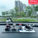 齊選暴力熊車(chē)載香水汽車(chē)香薰車(chē)內(nèi)持久香氛淡香太陽(yáng)能直升飛機(jī)擺件裝飾 漸變?nèi)恍?飛機(jī)香薰+氣球大白墊
