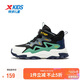 特步（XTEP）兒童童鞋精貂絨內里革面防風(fēng)保暖免系帶棉鞋 黑/玉石綠 38碼