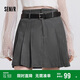 森馬（Semir）半身裙女腰帶西裝百褶裙顯瘦2025春季女團風(fēng)遮胯短裙109125120001