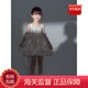 WVD美國品牌主裙兒童禮服高端輕奢小眾白色拖尾女童生日花童婚禮夏季白色禮服110 CM(34-40斤)