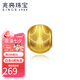 兆亮珠寶黃金轉(zhuǎn)運珠黃金項鏈足金貓眼圓珠吊墜路路通編繩手串 3D硬金 單個貓眼（配金色銀鏈）