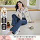 香影小香風(fēng)外套女2025年春秋裝新款米白色小個子高級感千金風(fēng)早秋 米色J833323 M