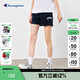 Champion冠軍新款美式復古多巴胺穿搭運動(dòng)健身休閑短褲女直筒褲子 藏青色 S