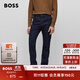 BOSS博斯男士常規版型舒適彈性牛仔褲 403-深藍色 M (3132)