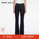 MISS SIXTY【安心品質(zhì)】25牛仔褲女復(fù)古修身顯瘦通勤休閑微喇叭褲 原色深藍(lán)-短版(25秋) 25