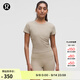 lululemon丨All It Takes 女士運動(dòng) T恤 *羅紋Nulu? LW3GV0S 橡木棕 S /6