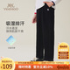 英氏（YEEHOO）男童褲子兒童長褲中大童裝運動褲秋季吸濕排汗休閑衛(wèi)褲 黑色 160