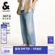 杰克·瓊斯（JACK&JONES）男裝25年秋季牛仔褲男士907寬松潮流天絲品牌休閑牛仔長(cháng)褲子 C42淺牛仔藍 常規 28 165 W28/L30
