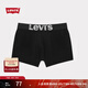 Levi's【商場(chǎng)同款】李維斯男士時(shí)尚經(jīng)典LOGO織花黑色平角單條裝 黑色 M