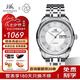 上海（SHANGHAI）手表男自動(dòng)機(jī)械名表正品【七夕禮物】雙歷透底高級感商務(wù)鋼帶腕表 【歷久彌新見品格】羅馬數(shù)字款