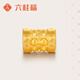 六桂福珠寶 黃金轉運珠 5D硬足金手鏈手繩男女情侶FY0019麒麟1.05g