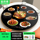 能師傅暖菜板+火鍋熱菜電動(dòng)餐桌轉盤(pán)加熱板飯菜保溫板電磁爐帶火鍋熱菜神器家用加熱旋轉分區控溫多功能 80CM丨電動(dòng)旋轉丨無(wú)火鍋