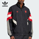 阿迪達斯（adidas）三葉草外套男裝 曼聯(lián)足球MUFC款立領(lǐng)寬松運動(dòng)夾克外套上衣 IS6525 XL