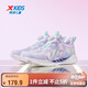 特步（XTEP）兒童童鞋【氫風(fēng)8.0護足跑鞋】透氣旋轉扣跑鞋 雪青紫 36