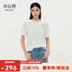 水云間中國風(fēng)盤(pán)扣毛針織衫短袖女圓領(lǐng)上衣亮片小眾設計感2025秋款 電白 L