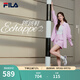 斐樂（FILA）【楊冪同款】女鞋芭蕾2老爹鞋2025夏季新款跳跳德訓(xùn)休閑運動鞋 白棉花糖/太空銀-MS 38