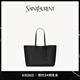 YSL圣羅蘭【禮物】女士SHOPPING SAINT LAURENT大號皮革手袋橫款托特包 黑色 U