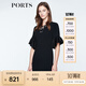 PORTS寶姿 新品 女裝優(yōu)雅立體釘珠裝飾修身連衣裙LN8D010KWB008 黑色 XS (2)