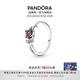 潘多拉（PANDORA）迪士尼系列美女與野獸玫瑰戒指紅色花枝童話(huà)時(shí)尚教師節禮物 玫瑰戒指 48mm—8號圈口