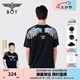BOY LONDON【虛實(shí)共生】夏男女同款短袖AI翅膀印花機能風(fēng)T恤N01027 黑色 S