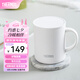 膳魔師（THERMOS）咖啡杯牛奶杯不銹鋼茶杯男女高顏值生日禮物簡約水杯帶蓋 白色340ml
