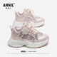 安奈兒女童運動(dòng)鞋老爹鞋2025新款冬季潮流百搭炸街爆款兒童鞋女童公 粉色 31 內長(cháng)20.1cm/建議腳長(cháng)19.1cm