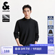 杰克·瓊斯（JACK&JONES）【七夕情人節禮物】秋季半高領(lǐng)德絨打底衫男長(cháng)袖T恤內搭高彈 E40 黑色 L 180