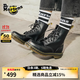馬丁博士（Dr.Martens）1460 W英倫女款早秋經(jīng)典款通勤光面皮黑色馬丁靴 黑色 41 建議拍大一碼