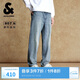 杰克·瓊斯（JACK&JONES） 男裝牛仔褲時(shí)尚百搭個(gè)性磨破貓須水洗廓形寬松休閑褲子225332073