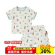 Milkbarn兒童套裝男寶短袖短褲女寶夏季休閑童裝洋氣衣服 云上沖浪 80 cm