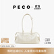 PECO小丑保齡球包植鞣皮油蠟長(cháng)柄法棍腋下手提通勤單肩波士頓女包禮物 中號糖霜白頭層半樹(shù)膏小牛預售15天