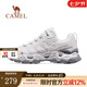 駱駝（CAMEL）【七夕禮物】清巖登山鞋男夏季新款戶外鞋徒步鞋 F24B693074，白灰，女 37