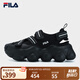 FILA 斐樂官方FRAGOLA女鞋摩登涼鞋夏款厚底瑪麗珍運(yùn)動(dòng)涼鞋 黑-BK 36.5