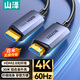 山澤光纖HDMI線2.0版4K60Hz發(fā)燒級(jí)高清線3D視頻線電腦電視機(jī)頂盒投影儀顯示器工程裝修連接線30米GXT30