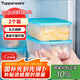 特百惠（Tupperware）冷凍1.7L*2保鮮盒食品級(jí)冰箱儲(chǔ)物收納盒肉類速凍速解密封不串味