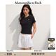 ABERCROMBIE & FITCH【百搭純色】女裝25夏季經(jīng)典小麋鹿修身圓領(lǐng)短袖T恤KI139-5759 黑色 M (165/96A)
