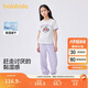 巴拉巴拉童裝兒童短袖套裝女童2025夏裝兩件套速干長(cháng)褲學(xué)院風(fēng)208225119009