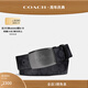 蔻馳（COACH）男士飾片鎖縫雙面經(jīng)典標志高端腰帶皮帶商務(wù)休閑碳灰黑色  碳灰色/黑色