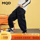 馬騎頓（MQD）男童秋季新品戶(hù)外工裝褲中大童露營(yíng)登山褲子休閑褲 藏青 140