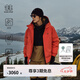KOLON SPORT/可隆防水羽絨服 明星同款 男女戶外中量防風(fēng)保暖鵝絨沖鋒衣外套 LUDJ4WT524-BC 磚紅 2XL 185/104A